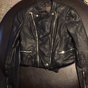Black leather Ci Sono (by Cavalini) leather jacket